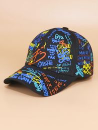 Ball Caps Stylish Graffiti Baseball Outdoor Cap Truckers Men And Women Can Wear Personalized Sun Hats