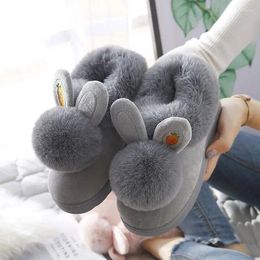 Slippers Winter Women's Cotton Fashion Lovely Home Indoor Thick Sole Cartoon Comfortable Warm Shoes