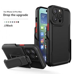 Luxury IPhone Case 12 13 Plus Phone Case Back Clip Shockproof Detachable Outdoor protective Lens Protector Tpu Pu Multifunctional For IPhone 15 14 11 Pro Max x Opp