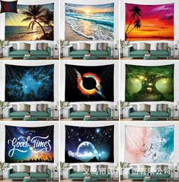 Wall Hanging Tapestry Scenery Pattern Blanket Beach Towels Hippie Throw Yoga Mat tree Sunset Polyester Tablecloth Shawl Home Decor9618354