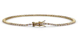 Hip Hop Bracelets Jewelry For Men Women Luxury Grade Quality Bling 25mm Zircon Bracelets Exquisite 18K Gold Plated Tennis Bracele7359674