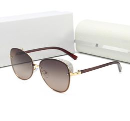 2021 Luxury Mens Women Sunglasses Round Frame Thick Edge Designer Fashion Reflective Colour Film Anti Ultraviolet Sun glasses6539306