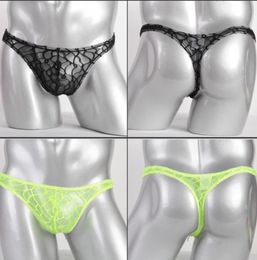 Sexy Mens Lace Thongs Underwear Lingerie Soft Breathable Elastic Fashion Underpants 10892164087