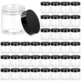 Storage Bottles 10 Pcs Empty Transparent Plastic Jars With Lids Round Containers Wide Mouth Beauty Products Cosmetics Crafts And Foods