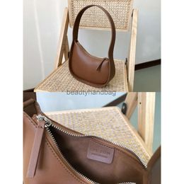 The Row TR designer half moon Bag fashion tote shoulder clutch hobo crossbody pochette camera purse Leather envelope bag QF74