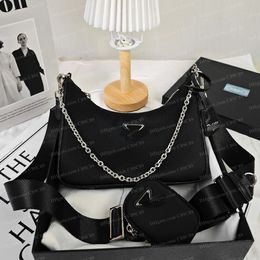 Designer Bag 2005 hobo 3 Pieces Bags Crossbody Purses Sale Luxurys Shoulder Bag Handbag Women's Lady High Quality Chain Canvas Fashion Wallet Bag AA