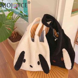 Evening Bags Plush Female Underarm Bag Cute Autumn Winter Fluffy Shopping Animal Pattern Large Capacity Soft Fashion For Holiday Party