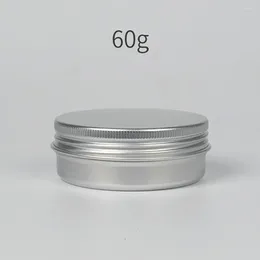Storage Bottles 60ml Primary Colour Cosmetic Aluminium Container Cream Jar With Screw Lid