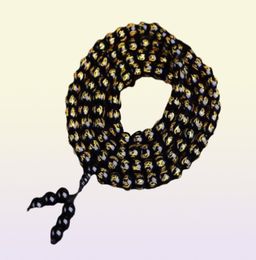 8mm 108 Six Words Of Mantra Beads Obsidian Bracelets Party Fashion Mala Handmade Meditation Gorgeous Jewellery Mesmerising Bangle6487334036