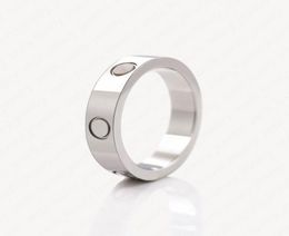 Titanium Steel Love 18k White Gold Plated Wedding Band Rings For Women Eternal Promise Engagement Ring Men Wholes Accessories 4783787