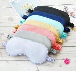 Silk Sleep Masks Rest Shading Eye Mask Padded Shade Cover Eyepatch Travel Relax Aid Blindfolds Eyemask Epacket7262999