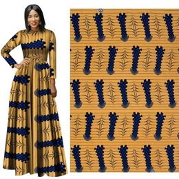 Ankara African Wax Prints 100% Polyester Fabric Binta Real Wax High Quality 6 yards African tissu for Party Dress 278i