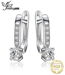JewelryPalace 925 Sterling Silver Clip Earrings for Women Fashion Cubic Zirconia Simulated Diamond Wedding Bridal Huggie Earring 29378523