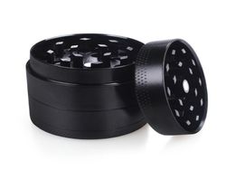 Herb Grinder with Pollen Catcher 4 Layers Set For Tobacco Spice Zinc Alloy Metal Crusher Hand Muller Black Silver And Rainbow To C9397799