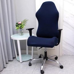 Office Chair Cover Gaming Competition Spandex Chair Cover Elastic Seat for Computer Case Armchair Candy Color 255H