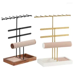 Jewellery Pouches Height Adjustable Holder Elegant Storage Rack Desktop Perfect For Storing Displaying