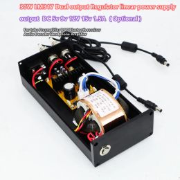 Amplifier 30wLM317 2 output Low noise regulated adjustable HiFi linear power supply DC5V 12V 15V FOR 6J5 tube Preamplifier Audio decoder