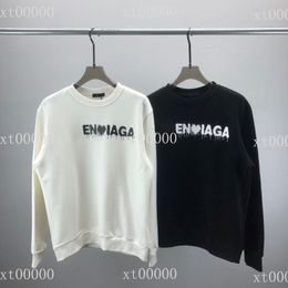 Early spring 2022 new hoodie Colour block letter logo Short Sleeve Tee double strand fine cotton fabric black and white 554 249y