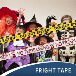 Party Decoration 20PCS Halloween Warning Tape Signs Props Window Prop Danger Line Witch