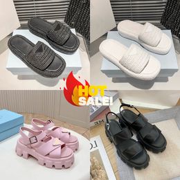 Designer Sandals Rubber Thick Soled Baotou Ladies Casual Heightening Buckle Woman luxury Outdoor Beach coolness exercise Sandal With Box size 35-40