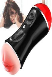 Double Head Male Masturbation Cup Sex Toys for Men Sucking Real Deepthroat and Mouth Soft Silicon Vagina Massager 2110133755440