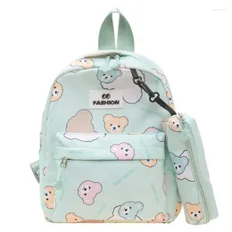 School Bags Student Cute Cartoon Backpack Large Daypack Zipper Fashion Kids Bookbag