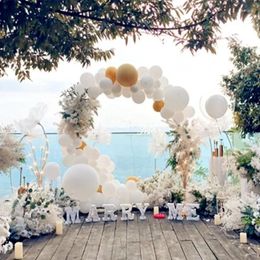 Party Decoration Arrival Marriage Round Shaped Balloon Arch Flower Rack Wedding Baby Shower Birthday Backdrop Supplies