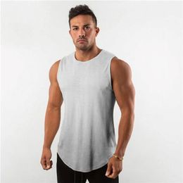 Mens Plain Mesh Running Vest New Summer Gym Clothing Bodybuilding Fitness Tank Top Sleeveless T Shirt Workout Stringer Singlet 262K