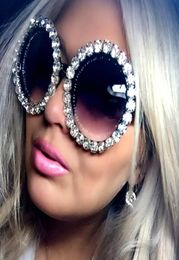 Oversize Sunglasses Women Round Vintage Rhinestone Glasses Ladies Sun Glasses Female Sun glasses Oculos De Sol1930389