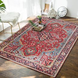 Vintage Bohemian Carpet for Living Room Bedroom Home Decoration Decor Rugs Persian Style 2x3m Soft Non-Slip Children's Play Mats 253m