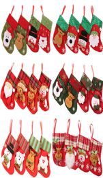 Christmas Stocking Children039s Candy Bag cartoon decorations Paw Stockings Fluffy Santa Socks Snowflake Xmas Tree Decoration F1946482
