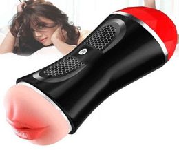 Double Head Male Masturbation Cup Sex Toys for Men Sucking Real Deepthroat and Mouth Soft Silicon Vagina Massager 2110135522834