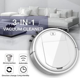 3 in 1 Rechargeable Smart Sweeping Robot Vacuum Cleaner Floor Edge Dust Clean Auto Suction Sweeper Household Cleaning Machine2459887