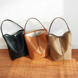 and Mother Child Water Bucket Bag Tote Large Capacity Texture Pu Single Shoulder Crossbody Minimalist Handbag