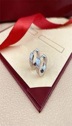 Luxurious Fashion Hoop Earrings Men Women Couples Silver Colour Earring Personalised Jewellery Wedding Party Designer Custom Boho Jew6272596