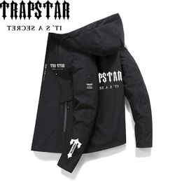 Spring and Autumn Trapstar Solid Color Printed Jacket Trend New Casual Sports Mens Jacket