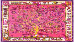 Handmade Vintage Life Tree Print Silk Scarf Joker Foulard Femme Echarpe Neckerchief Square Scarf Whole 9090CM90978175164614