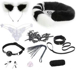 Zz117 Designers 27 Leather Set Meal Imitation Fox Tail Anal Plug Couple Sm Game Adult Fun Products CXT7282M4430645