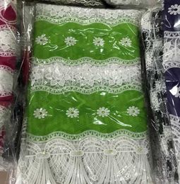 Guinea brocade fabric african bazin riche fabric high quality bazin riche getzner beaded bridal lace fabric 5yardset L1601 T200817637173