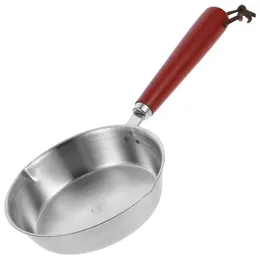Pans Single Egg Non Stick Frying Stainless Steel Mini Pan Small Nonstick Pastry Stay Cool Handle Fry
