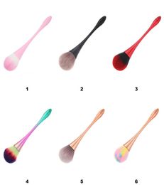 Soft Dust Cleaner Makeup Brush Small Waist Design Cleaning Brush Acrylic UV Gel Powder Removal Manicure Tools 5pcs5666857