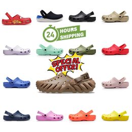 NEW Fashion Comfort Mens slides designer sandals Classic Crush Clogs Platform Sandal Ladies slide slipper men casual slippers Size