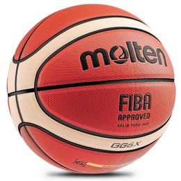 Molten Basketball PU Official Certification Competition Standard Ball Mens and Womens Training SIZE 7 6 5 240430