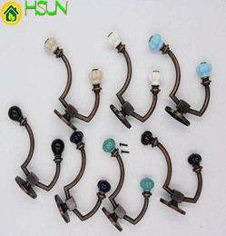 Pumpkin Ceramic Wall Hooks Decorative Hooks Wall Hook Antique Retro Coat Hangers Hanger Rack Hooks Metal Furniture7615324