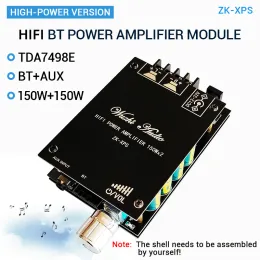 Amplifier ZKXPS 150WX2 TDA7498E Bluetooth 5.0 Wireless Audio Power Digital Amplifier Board Stereo Amp DC 12V 24V AUX Amplificador