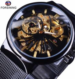 Forsining 2017 Fashion Luxury Thin Small Dial Unisex Design Waterproof Watches Men Luxury Brand Skeleton Watch Male Wristwatch276E5907629