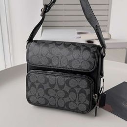 Shoulder Bags Evening Briefcases 2023 New Classic Old Flower Coating Men's Bag Spliced Sulliva Crossbody Small Square