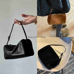 The Row TR tote Leather Designer Bags commuter advanced sense one shoulder bucket Classic tote 1OER