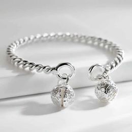 Chain hot sale 925 Sterling Silver Ball chain bangle women lady noble nice bracelet fashion charm Jewellery wedding party H240504