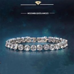 2024 مصمم جديد 1 8 K Platinum au 750 سوار متألقة الذهب الوردي الشفاف الكريستال الماس الأصلي هدية المجوهرات الرومانسية 1